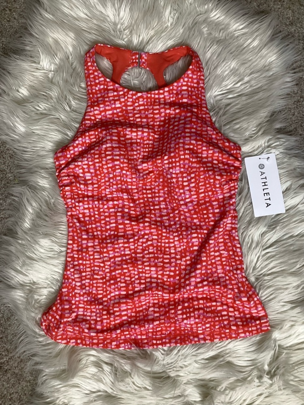 Athleta Maldives Bra Cup Tankini  Racerback NWT 34 B/C